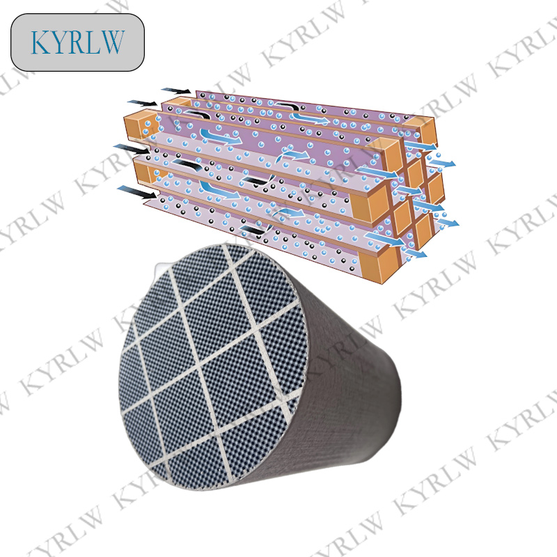 Honeycomb Grid Filter - SIC DPF 132*203mm Diesel Uitlaatsysteem SiC