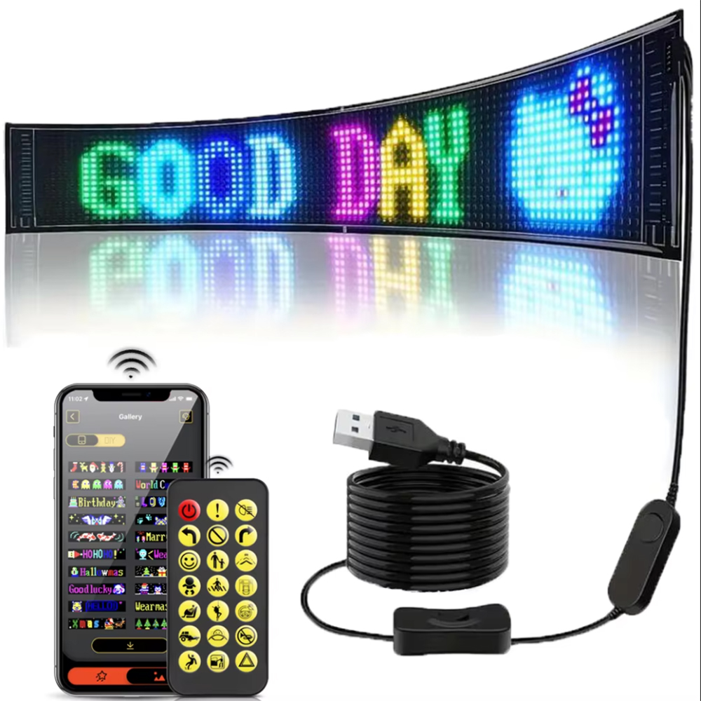 Video Light Panel Led - 16x96 LED's Matrix Pixel Panel, Scrolling