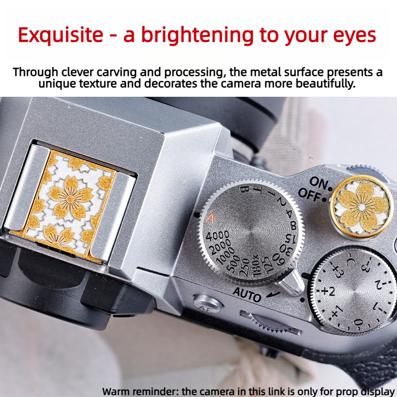 Fujifilm Camera X100Vi - Metalen Hot Shoe Cover Schroefdraad Sluiterknop