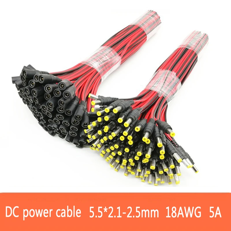 Photography Led Lighting Kit - 18 AWG Man Vrouw Power DC