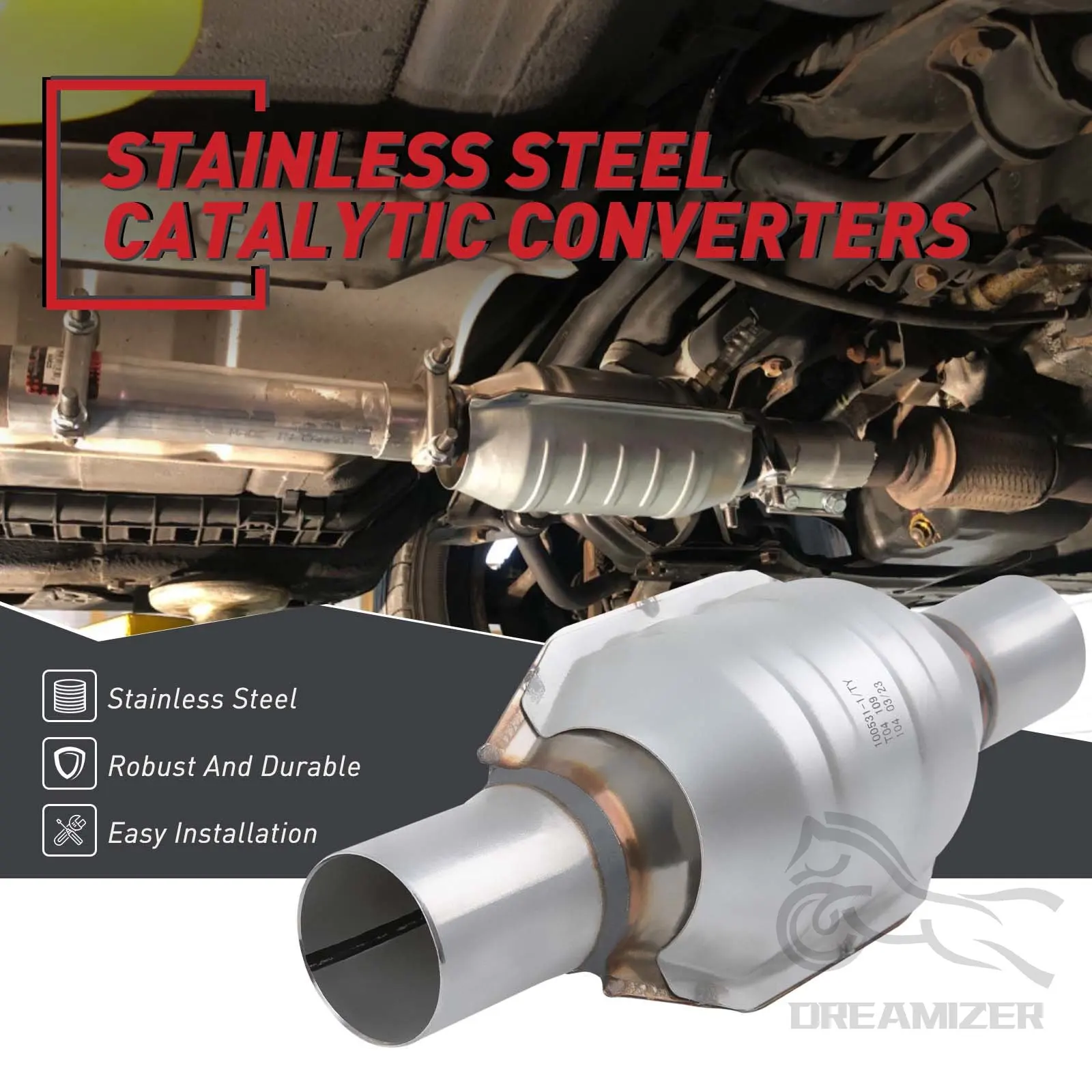 Honeycomb Grid Filter - Drieweg Katalysator Metalen Kern Honingraat Uitlaatfilter