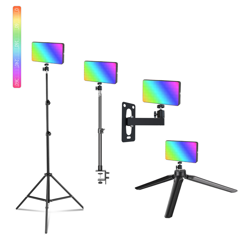 Video Light Panel Led - SH W140 LED RGB-videolamp 0-360 °
