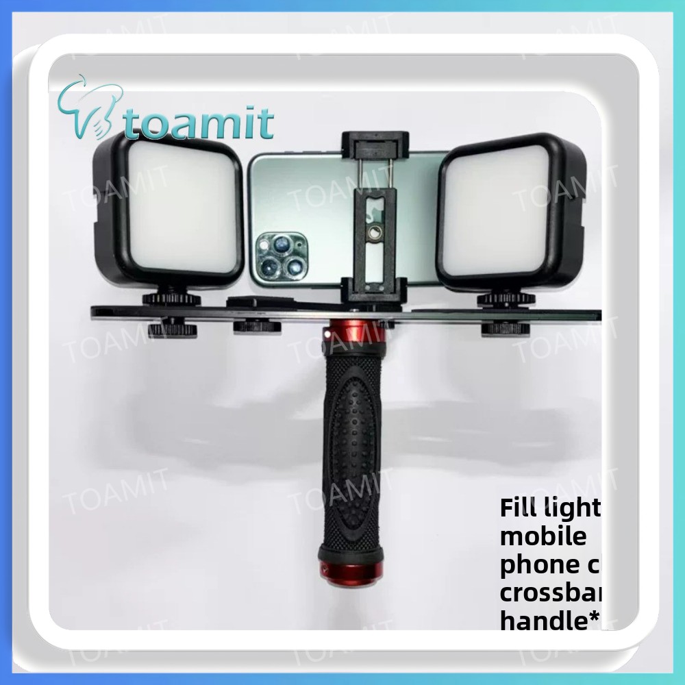 Photography Led Lighting Kit - Tandheelkundige fotografielamp, Bluetooth LED-flitser voor smartphone,