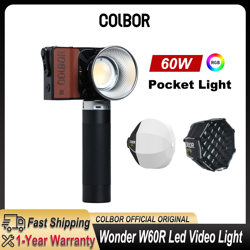 Photography Lighting For Outdoors - Colbor Wonder W60 RGB LED-videolamp Zakfotografie