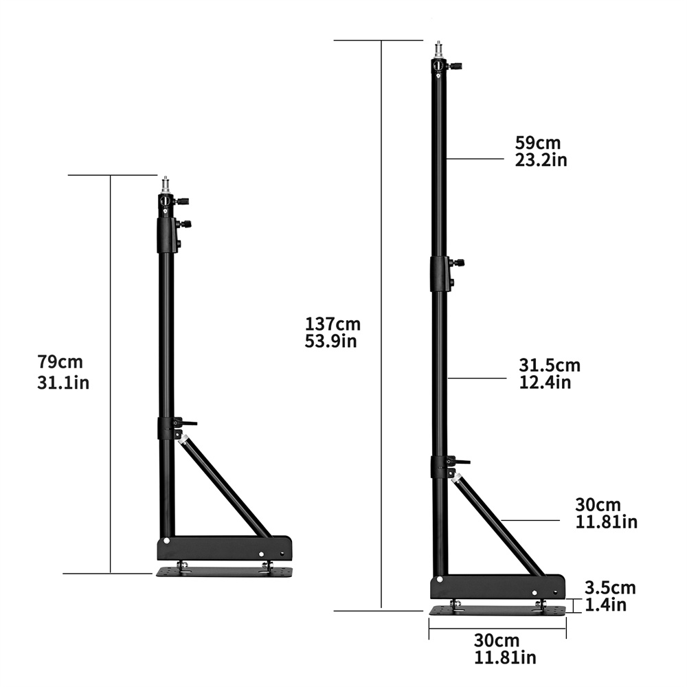 100/135/170 cm Wandmontage Dri - Photography Lighting System recensie en prijs