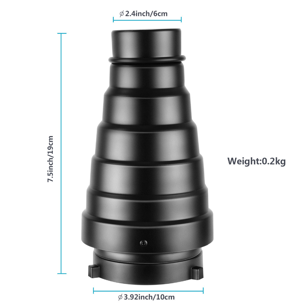 Neawer Medium Aluminium Conisc - Honeycomb Grid Filter recensie en prijs