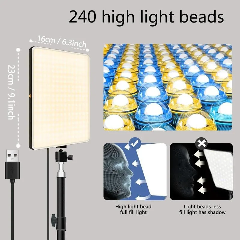 LED-videolamp fotostudiolamp 3 - Video Light Panel Led recensie en prijs