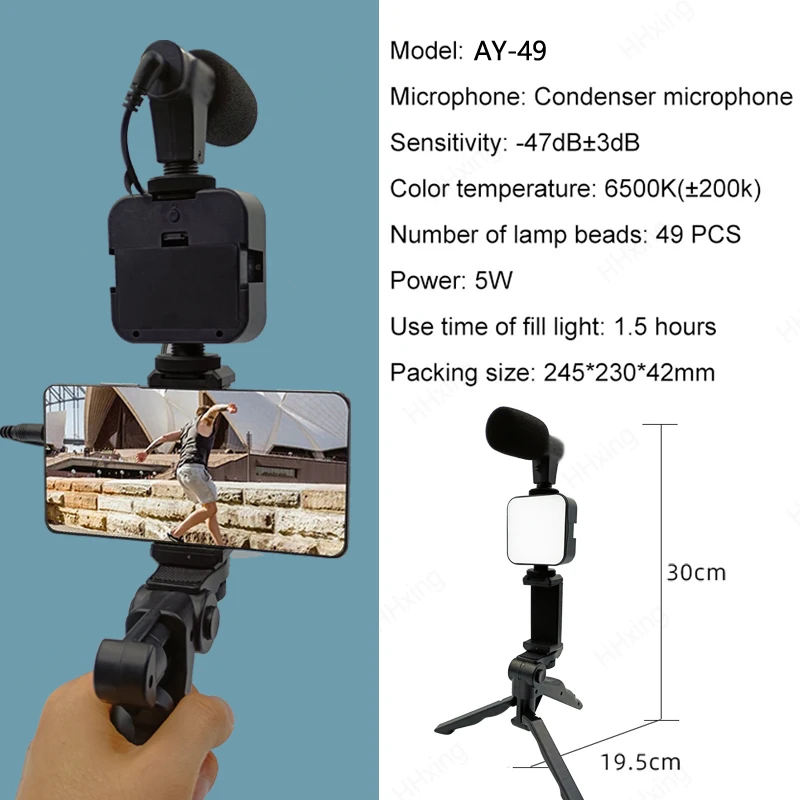 Smartphone Vlogging Kit met st - Photography Led Lighting Kit recensie en prijs