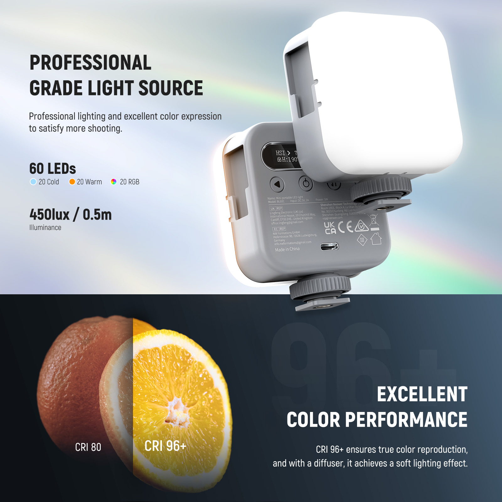 NEEWER Basic Magnetische RGB V - Photography Lighting Basics recensie en prijs