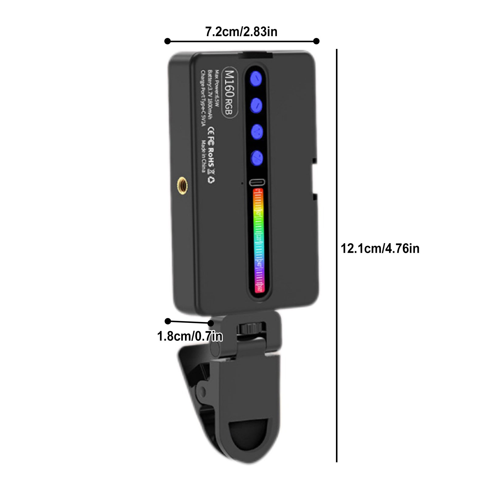 6,5W RGB LED Videolamp 2700K-6 - Photography Lighting Types recensie en prijs