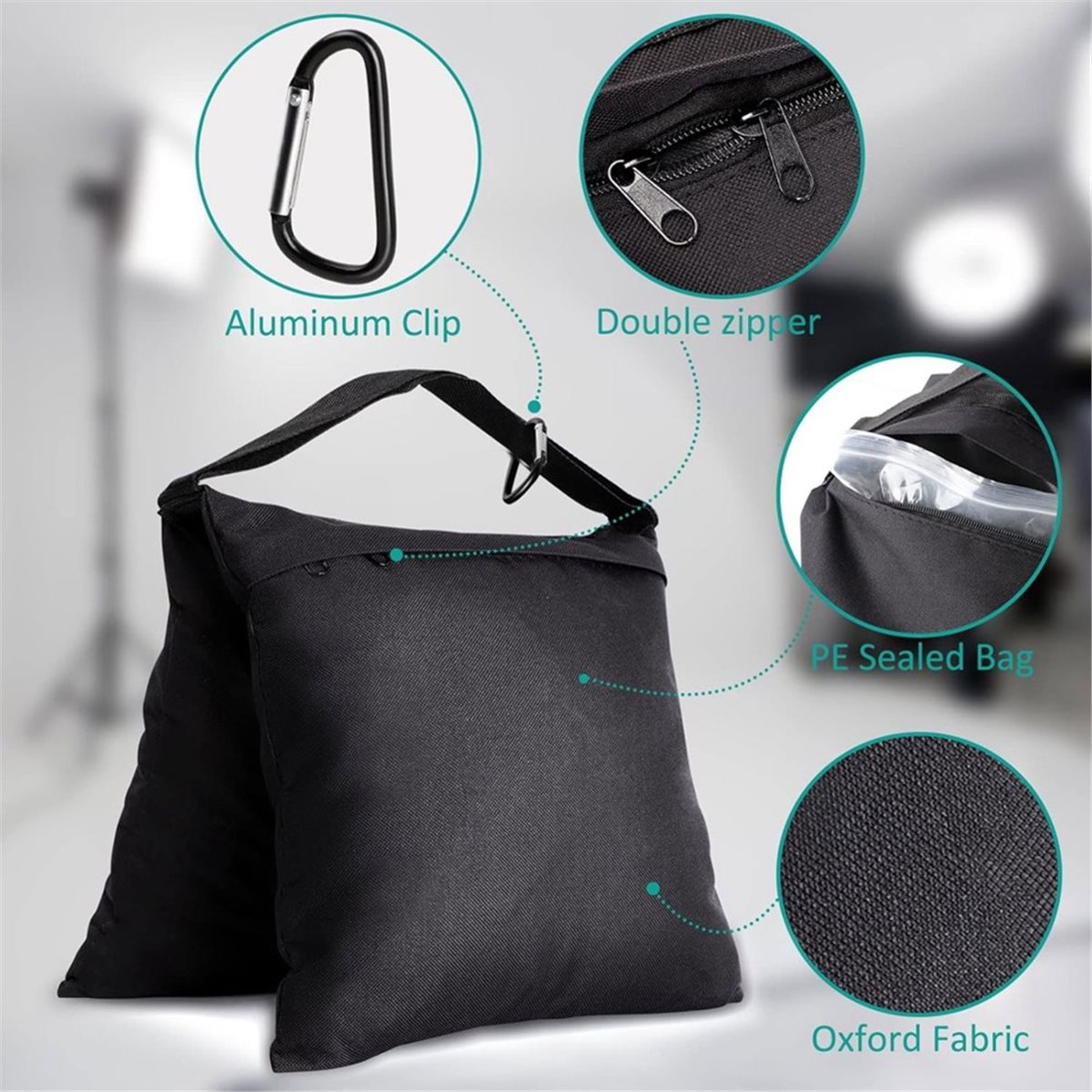 DT75BG 8-pack zandzakken, gewi - Light Stand Sandbag recensie en prijs