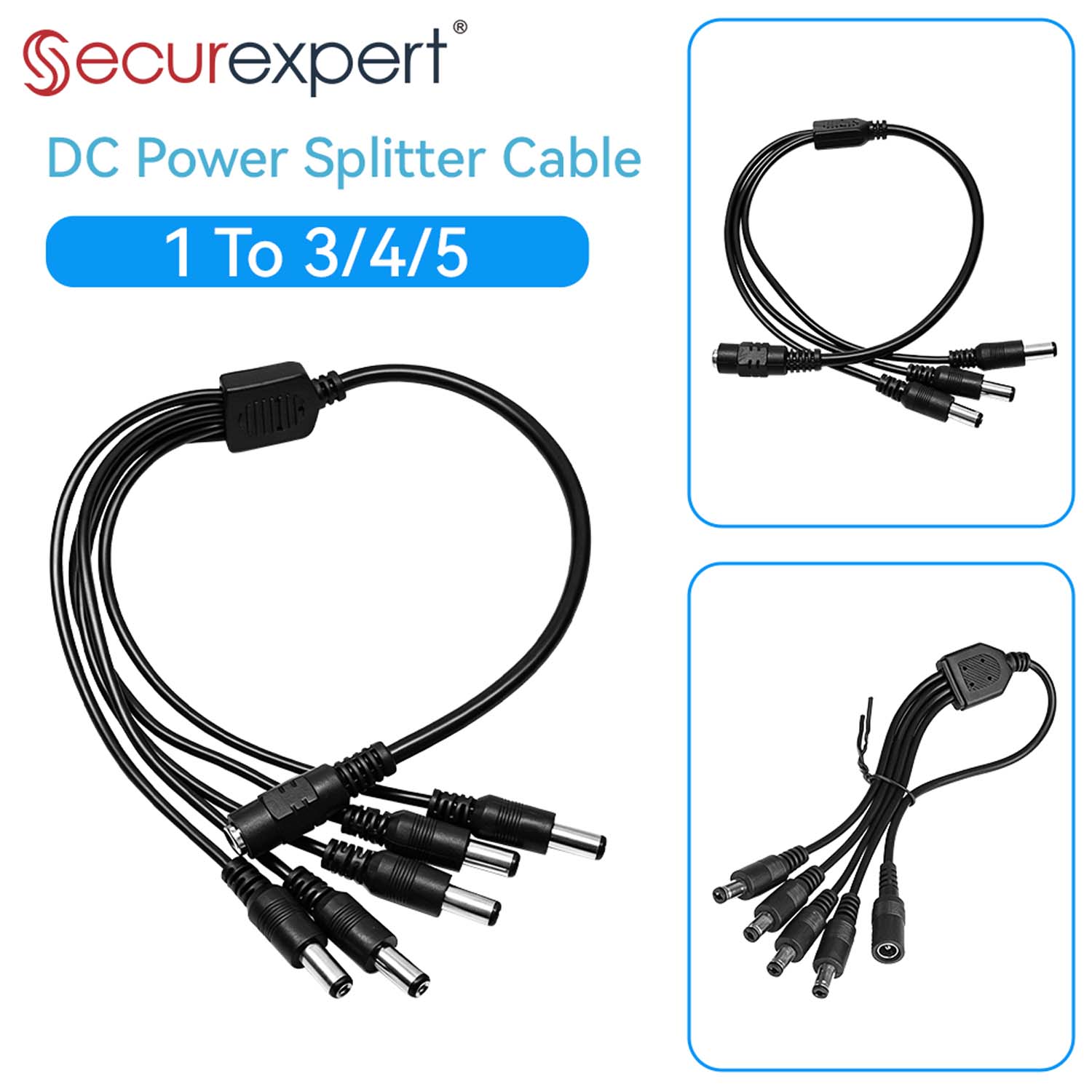 5,5x2,1mm 1 tot 3/4/5-weg DC-v - Photography Led Lighting Kit recensie en prijs