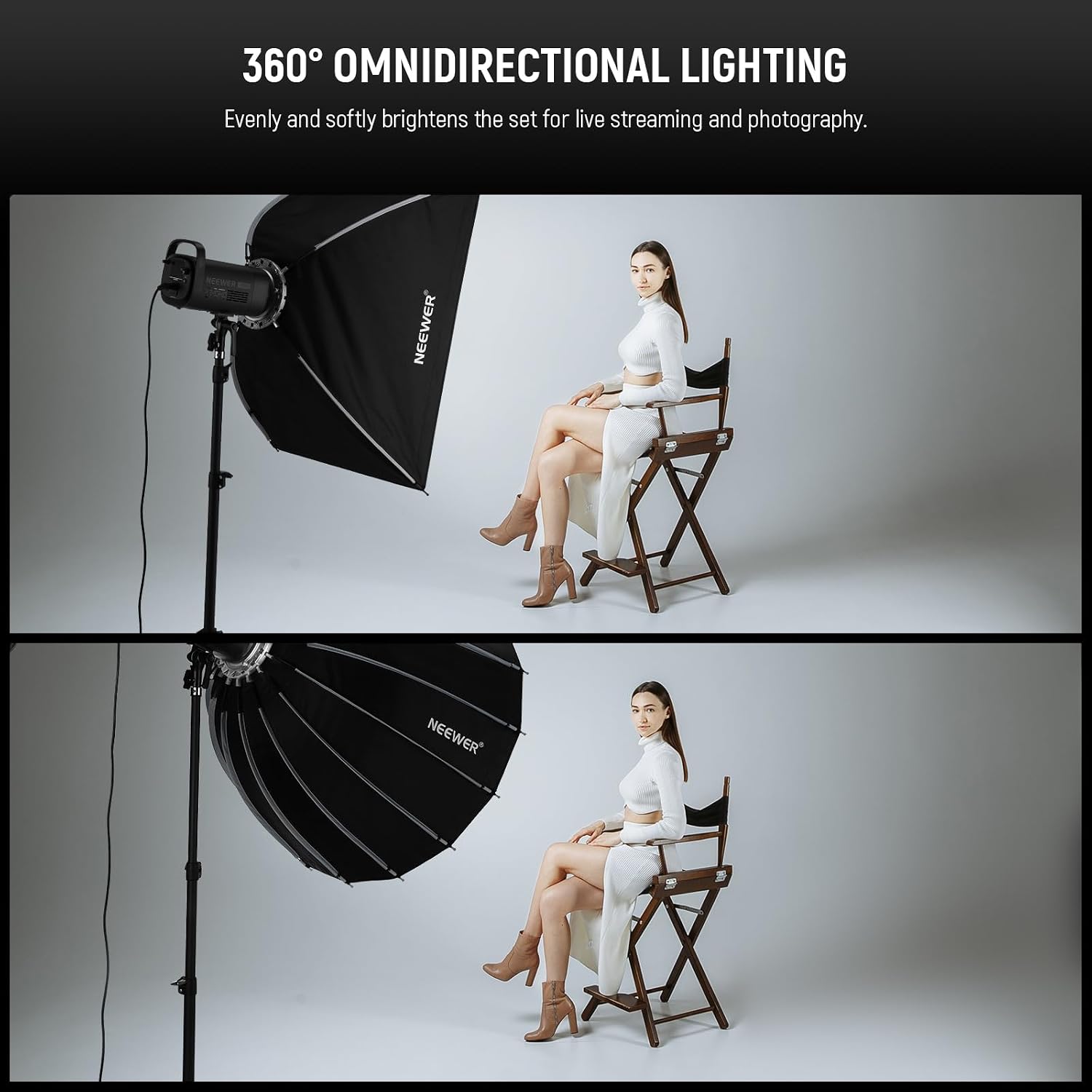 Parabolische softbox met Bowen - Photography Lighting System recensie en prijs