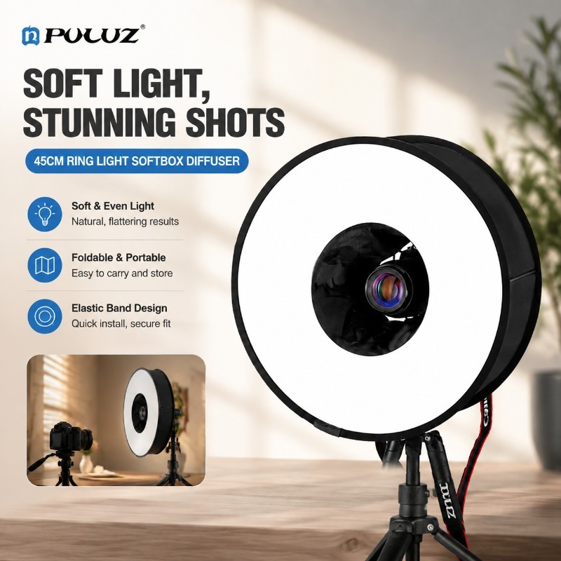Opvouwbare 45cm ringflitser me - Photography Lighting Types recensie en prijs