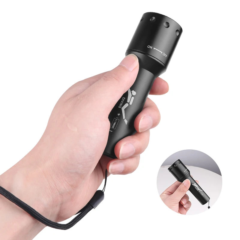 Nieuwe T6 LED-duiklamp Lange a - Photography Lighting Led recensie en prijs